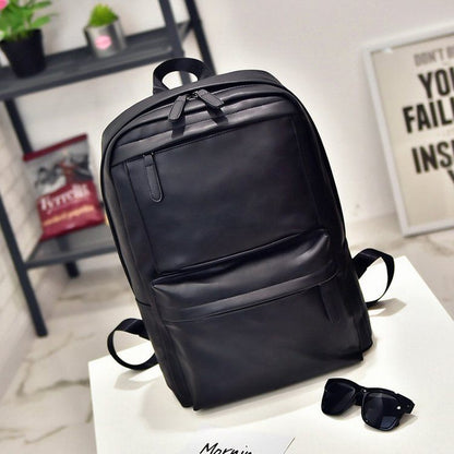 New pu travel backpack men's fashion leisure bag