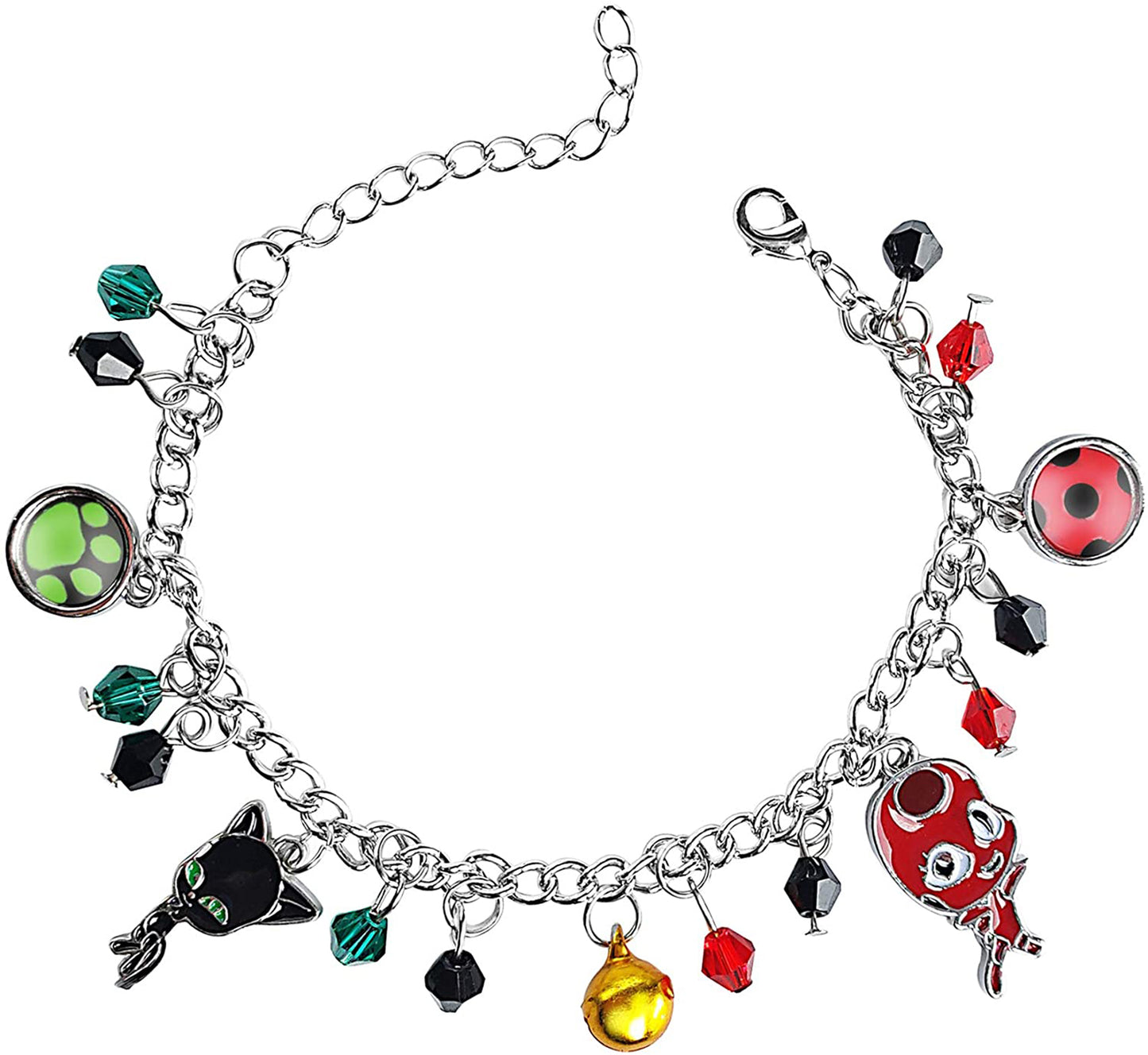 Ladybug Superhero And Cat Bracelet