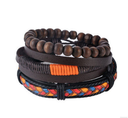 Men Multilayer Bead Bracelet