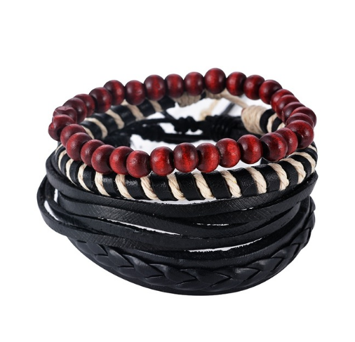 Men Multilayer Bead Bracelet