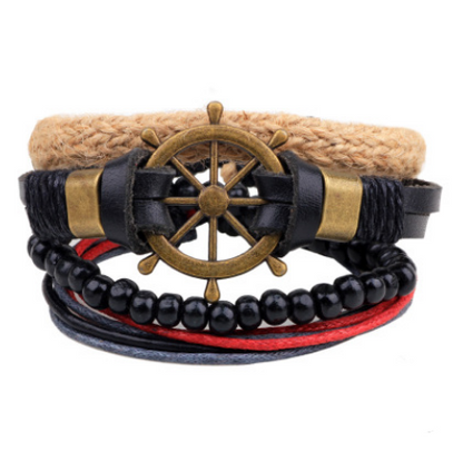 Men Multilayer Bead Bracelet