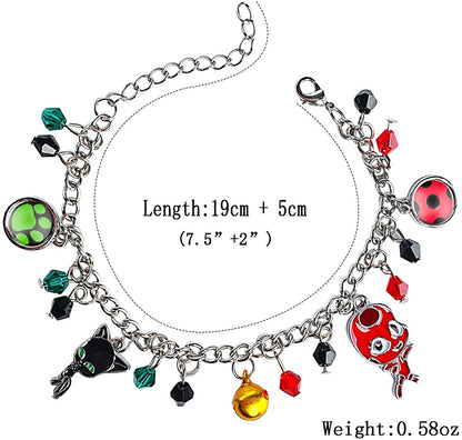 Ladybug Superhero And Cat Bracelet