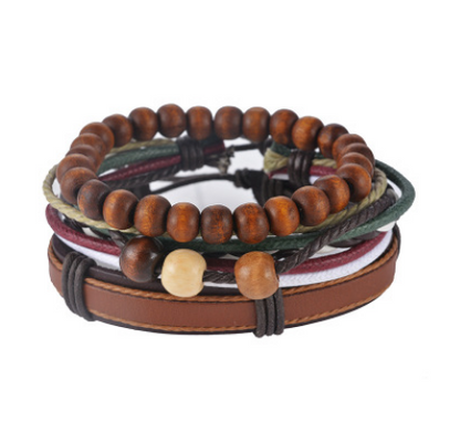 Men Multilayer Bead Bracelet