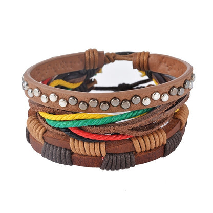 Men Multilayer Bead Bracelet