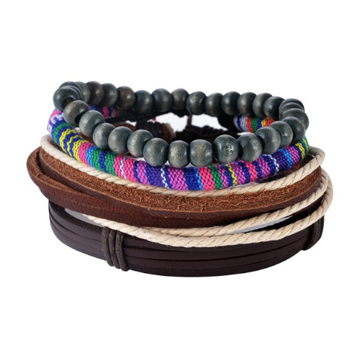 Men Multilayer Bead Bracelet