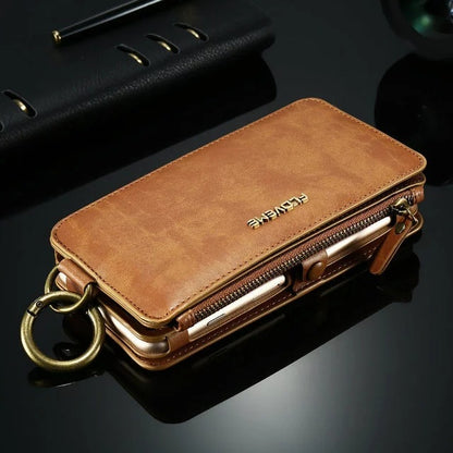 Luxury PU Leather Case For 8 Plus X XR XS Max 11