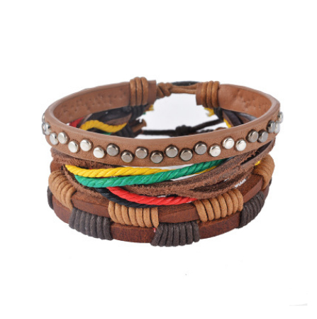 Men Multilayer Bead Bracelet