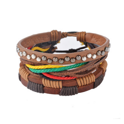 Men Multilayer Bead Bracelet