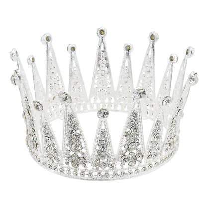 Alloy Hollow Diamond Crown for Bride