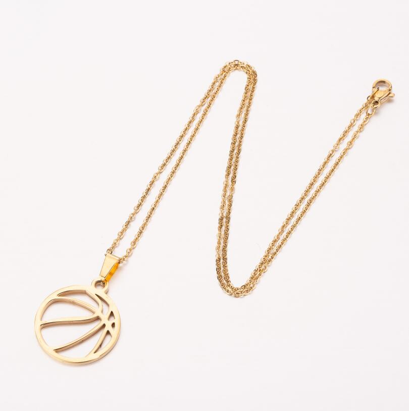 Stainless Steel Volleyball Necklace