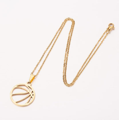 Stainless Steel Volleyball Necklace