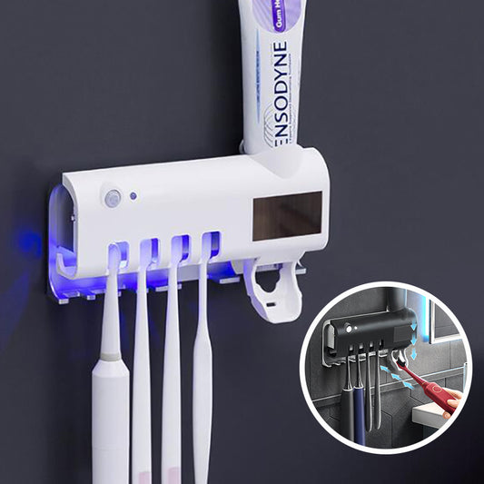 Automatic Toothpaste Squeezer Toothbrush and Toothpaste Rack
