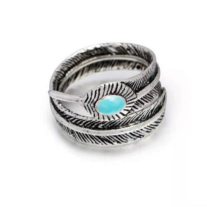 Feather Men's And Women's Ring Jewelry Leaf Ring