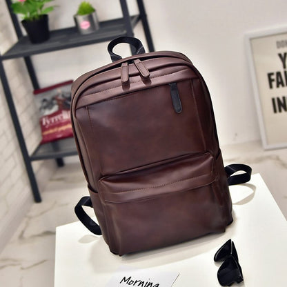 New pu travel backpack men's fashion leisure bag