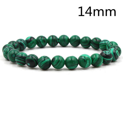 Men and Women Elastic Malachite Bracelets