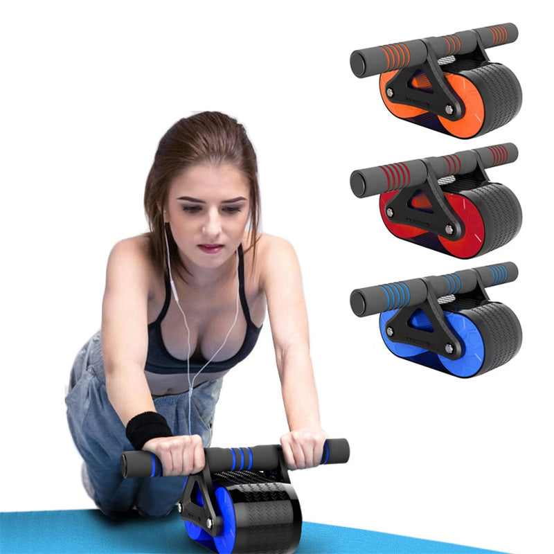 Women Men Automatic Rebound Ab Wheel Roller