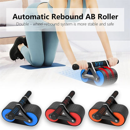 Women Men Automatic Rebound Ab Wheel Roller