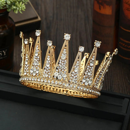 Alloy Hollow Diamond Crown for Bride